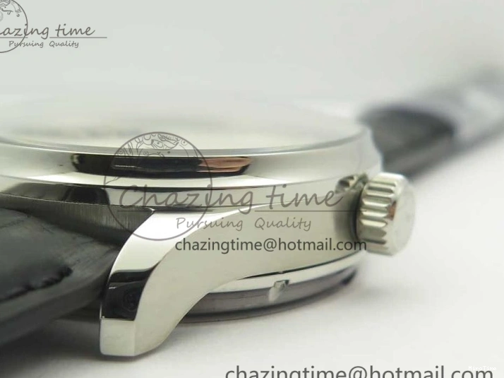 MIROTIME 1218 Efficient Portuguese Tourbillon IW5463 SS ZF Best Edition White Dial on Black Leather Strap 7170